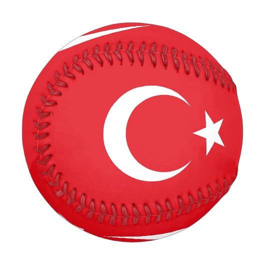 Patriotischer Baseball mit türkischer Flagge (Vorderseite Links)