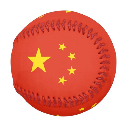 Patriotischer Baseballball mit Flagge für China Baseball (Vorne Rechts)