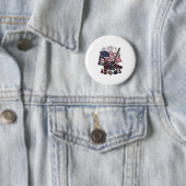 Patriotischer Bau USA Vintage Button (Beispiel)