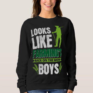 Patriotischer Bauer Lokale Küche zurück auf der Sp Sweatshirt