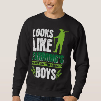 Patriotischer Bauer Lokale Küche zurück auf der Sp Sweatshirt