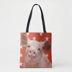Patriotischer Bauernhof - Schwein Tasche