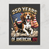 Patriotischer Beagle Hund – 250 Jahre Amerikanisch