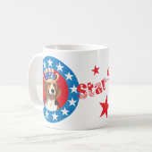 Patriotischer Beagle Kaffeetasse (Vorderseite Links)