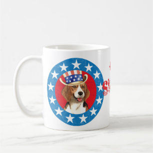 Patriotischer Beagle Kaffeetasse
