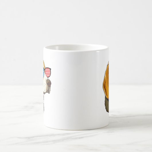 Patriotischer Beagle Kaffeetasse (Mittel)