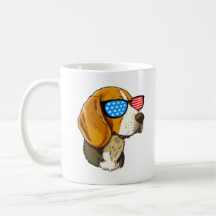 Patriotischer Beagle Kaffeetasse