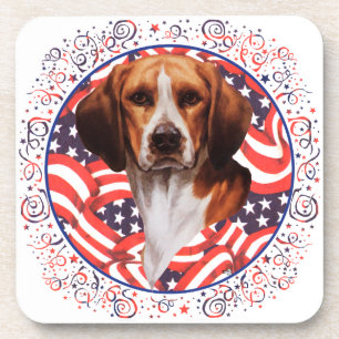 Patriotischer Beagle Untersetzer