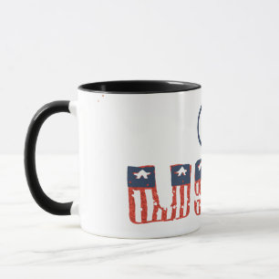Patriotischer Becher mit Freiheitsglocke Tasse