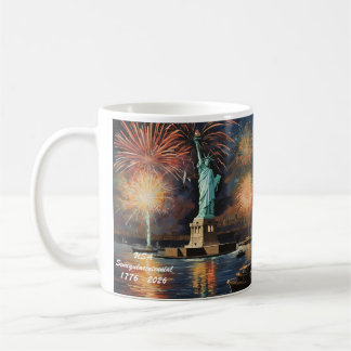 Patriotischer Becher mit Lady Liberty Kaffeetasse