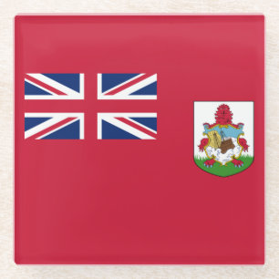 Patriotischer Bermuda-Flaggen-Glasuntersetzer Glasuntersetzer