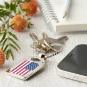 Patriotischer, besonderer Schlüsselanhänger mit de (Seite)