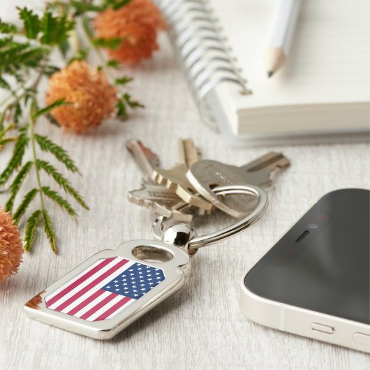 Patriotischer, besonderer Schlüsselanhänger mit de (Seite)