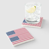 Patriotischer, besonderer Untersetzer aus Stein mi (Seitenansicht)