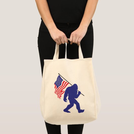 Patriotischer Big Foot Tragetasche (Vorderseite (Produkt))