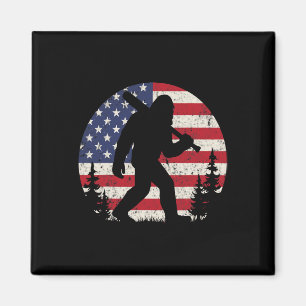 Patriotischer Bigfoot-Baseball Amerikanische USA-F Magnet