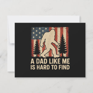 Patriotischer Bigfoot Ein Vater Wie Ich Ist Schwer Dankeskarte