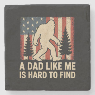 Patriotischer Bigfoot Ein Vater Wie Ich Ist Schwer Steinuntersetzer