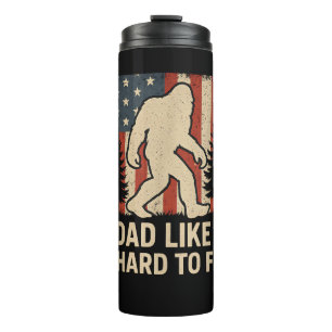Patriotischer Bigfoot Ein Vater Wie Ich Ist Schwer Thermosbecher