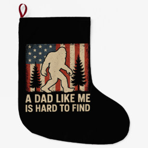 Patriotischer Bigfoot Ein Vater Wie Mich Findet Ma Großer Weihnachtsstrumpf