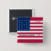 Patriotischer Bikini-Atoll-Flaggen-Button Button (Vorne & Hinten)