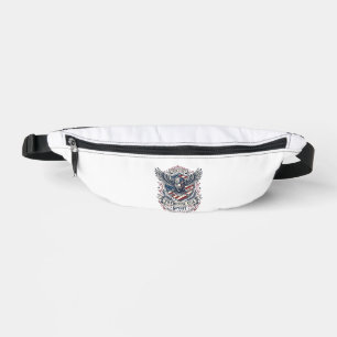 Patriotischer Bison Adler Wappen Tier Hybrid Patri Bauchtasche