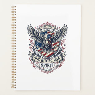 Patriotischer Bison Adler Wappen Tier Hybrid Patri Planer