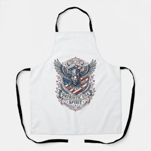 Patriotischer Bison Adler Wappen Tier-Hybrid Patri Schürze