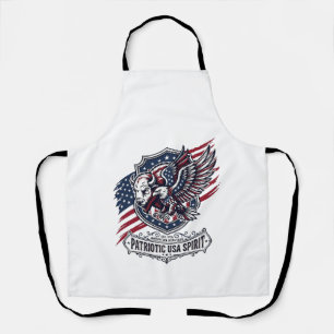 Patriotischer Bison Adler Wappen Tier Hybrid Patri Schürze