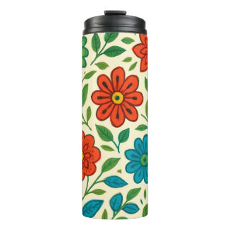 Patriotischer Blumenstern von Amerika Thermosbecher