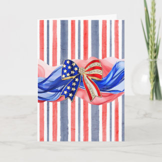 Patriotischer Bogen Karte
