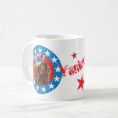 Patriotischer Boykin Spaniel Kaffeetasse (Vorderseite Links)