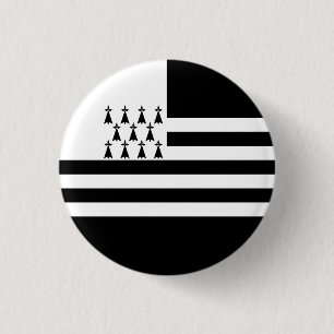 Patriotischer Bretonischer Flaggenknopf Button