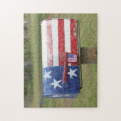 Patriotischer Briefkasten-Puzzle Puzzle (Vertikal)