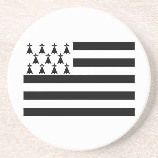 Patriotischer Brittany-Getränkeuntersetzer Getränkeuntersetzer (Vorne)