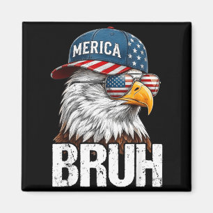 Patriotischer Bruder Adler USA-Flagge Lustiger Vie Magnet