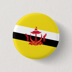 Patriotischer Brunei-Flagge-Knopf Button