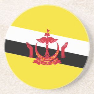 Patriotischer Brunei-Flaggen-Untersetzer Getränkeuntersetzer