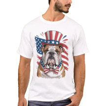 Patriotischer Bulldogge