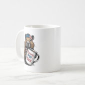 Patriotischer Capybara-Kaffeebecher Kaffeetasse (Vorderseite Links)