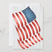 Patriotischer Chili Cookoff Rustikales Flag Party Einladung (Rückseite)