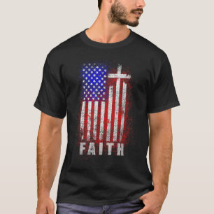 Patriotischer christlicher Glaube liebt Jesus amer T-Shirt