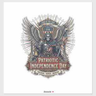 Patriotischer Chrome-Sense-Reaper-Dunkler-Patriot- Aufkleber