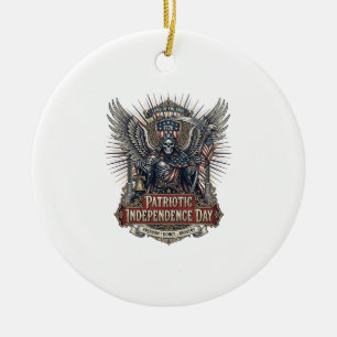 Patriotischer Chrome-Sense-Reaper-Dunkler-Patriot- Keramik Ornament