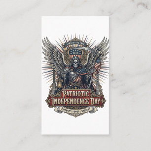 Patriotischer Chrome-Sense-Reaper-Dunkler-Patriot- Visitenkarte