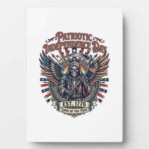 Patriotischer Chrome-Sensenmann Dunkler Patriot Sk Fotoplatte