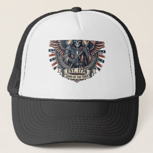 Patriotischer Chrome-Sensenmann Dunkler Patriot Sk Truckerkappe