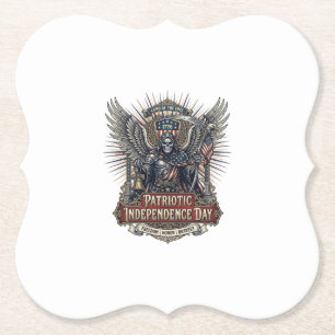 Patriotischer Chrome-Sensenmann Dunkler Patriot Sk Untersetzer