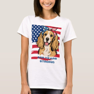 Patriotischer Cocker Spaniel T-Shirt