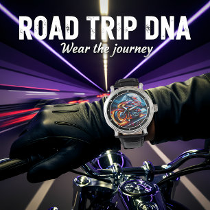 Patriotischer Cruiser, Sunset Road Watch. Armbanduhr